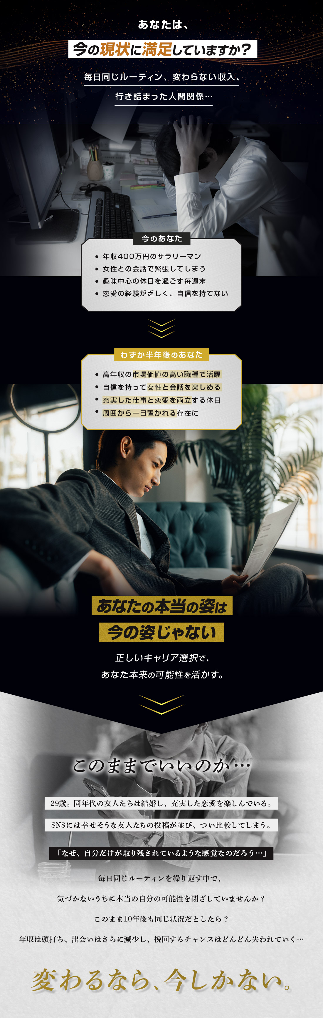 あなたは、今の現状に満足していますか？